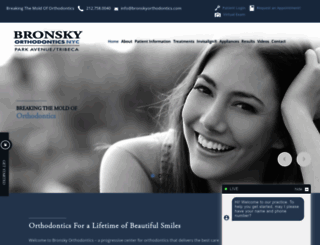 bronskyorthodontics.com screenshot