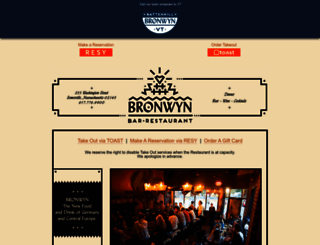 bronwynrestaurant.com screenshot