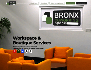 bronxcoworkingspace.com screenshot
