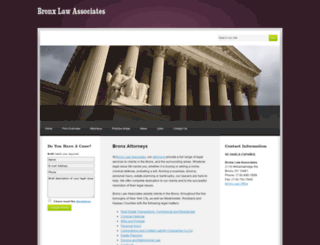 bronxlawassociates.com screenshot