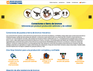 bronzegroundingconnectors.es screenshot