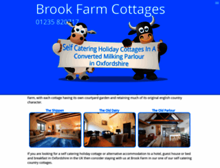 brookfarmcottages.com screenshot