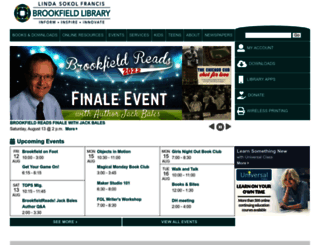 brookfieldlibrary.info screenshot