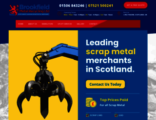 brookfieldmetalrecycling.co.uk screenshot