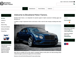brooklandmotorfactors.co.uk screenshot
