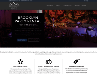 brooklynpartyrental.com screenshot