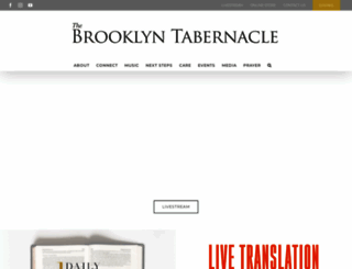 brooklyntabernacle.com screenshot