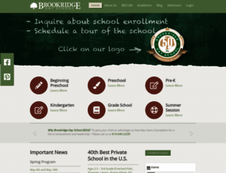 brookridgedayschool.com screenshot