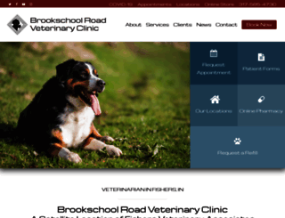 brookschoolroadvetclinic.com screenshot