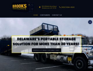 brookscontainerrental.com screenshot