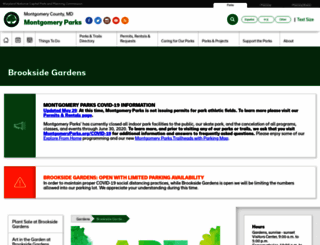 brooksidegardens.org screenshot