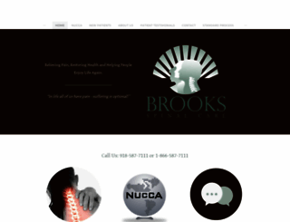 brooksspinalcare.com screenshot
