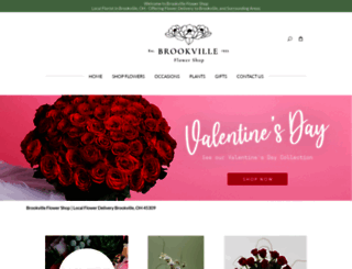 brookvilleflowershop.com screenshot