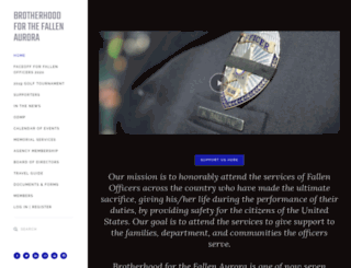 brotherhoodforthefallenapd.com screenshot