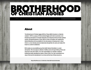 brotherhoodofchristianaggies.wordpress.com screenshot