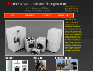 brothers-appliance-repair.com screenshot