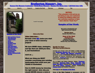 brothertonmasonry.com screenshot