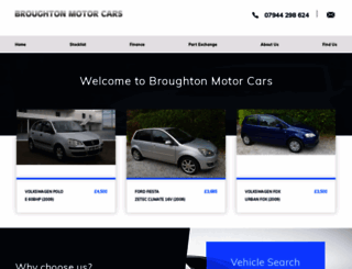 broughtonmotorcars.co.uk screenshot