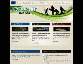broughtygolfclub.com screenshot