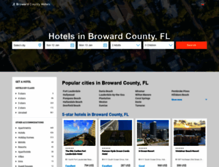 browardcountyhotels.com screenshot