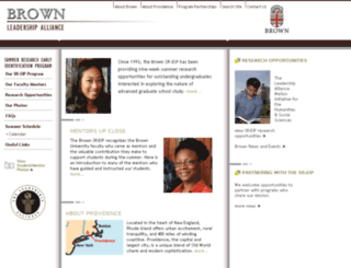 brown.theleadershipalliance.org screenshot