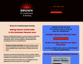 brownairandheat.com screenshot