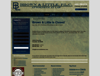 brownandlittlelaw.com screenshot