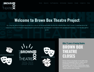 brownboxtheatre.org screenshot