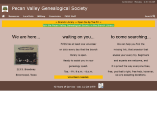 browncountytexasgenealogy.com screenshot