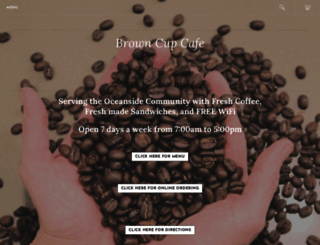 browncupcafe.com screenshot