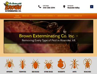 brownexterminating.net screenshot