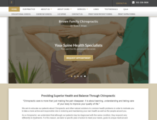 brownfamilychiro.net screenshot
