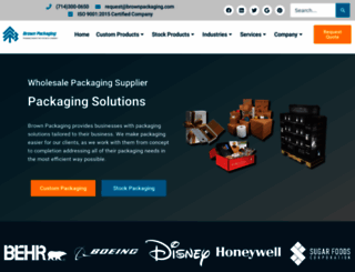 brownpackaging.com screenshot