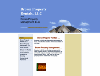 brownpropertyrentals.com screenshot