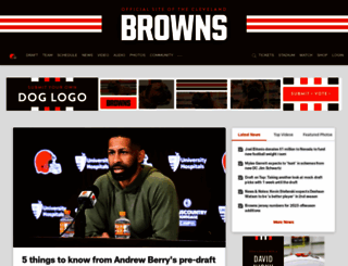 browns.com screenshot