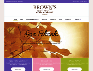 brownsflorist.com screenshot