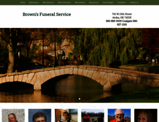 brownsfuneralserviceatokaok.com screenshot