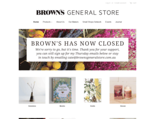 brownsgeneralstore.com.au screenshot