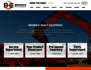 brownsheavyequipment.com screenshot