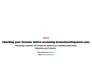 brownshuntingranch.com screenshot