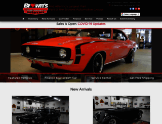 brownsperformancemotorcars.com screenshot