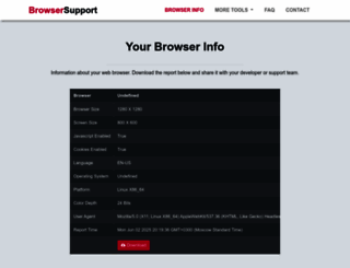 browsersupport.net screenshot