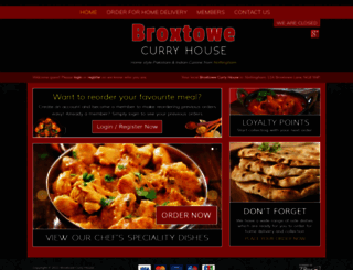 broxtowecurryhouse.com screenshot