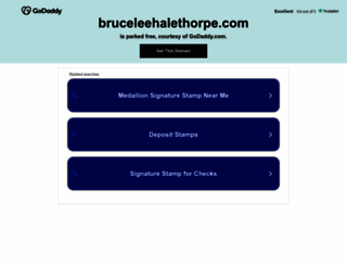 bruceleehalethorpe.com screenshot