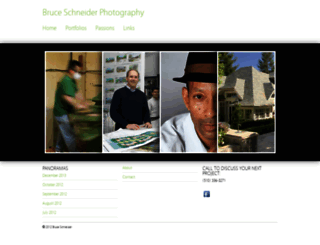 bruceschneiderphotography.com screenshot