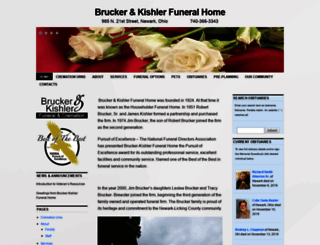 brucker-kishlerfuneralhome.com screenshot