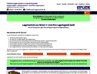 brueck-lagertechnik.com screenshot