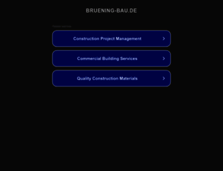 bruening-bau.de screenshot