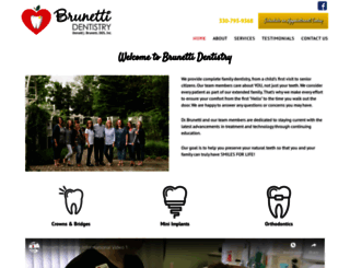 brunettidentistry.com screenshot