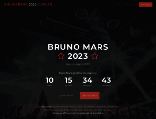brunomars2021.com screenshot